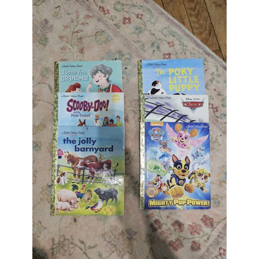 Little Golden Books Lot of 6 LGB‎ Story Books Various Titles - Conditions